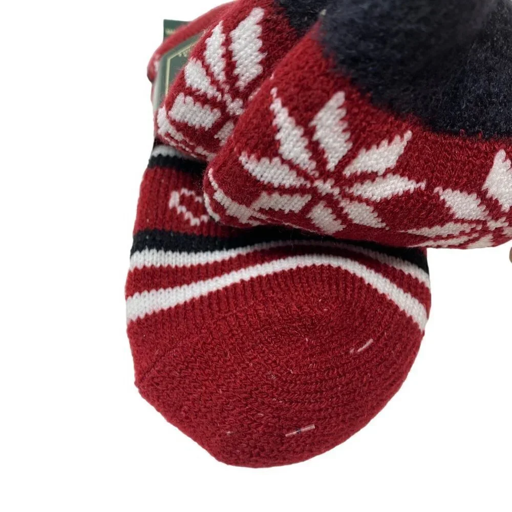 Woolrich Aloe-Infused Double-Layer Patterned Crew Socks One Size